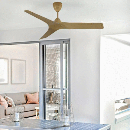 מאוורר תקרה דגם 52A מבית אדוראדו עמיד לחוץ - מושלם לפרגולה/מרפסת, כולל התקנה !