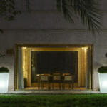 ⁦עציץ MELISA40 מואר מוגן מים סולארי ונטען⁩ – תמונה ⁦2⁩