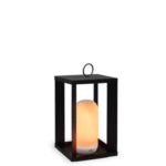 מנורת שולחן/תלייה SIROCO 30 גובה 30 ס"מ נטען ומוגן מים 3 עוצמות תאורה, אפקט להבה כולל וו לתלייה ושלט