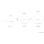 ⁦כדור BULY במספר גדלים מוגן מים ip68 סולארי ונטען כולל שלט להפעלה⁩ – תמונה ⁦5⁩