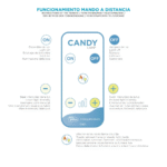 ⁦מנורת שולחן/תלייה SIROCO 30 גובה 30 ס"מ נטען ומוגן מים 3 עוצמות תאורה, אפקט להבה כולל וו לתלייה ושלט⁩ – תמונה ⁦2⁩