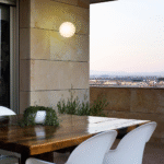 מנורת קיר כדור BULY 20 בקוטר 20 ס"מ מוגן מים, חיבור לחשמל