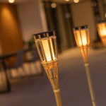 ⁦דקר גינה HIAMA גובה 120ס"מ סולארי מוגן מים, אפקט להבה כולל שלט⁩ – תמונה ⁦2⁩