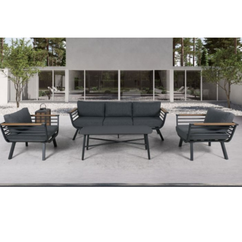 עיצוב ללא שם (1) מערכת ישיבה דגם MILANO פחם מבית אדוראדו – תמונה 1