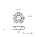 ⁦מנורת תלייה ELBA בעלת 3 עוצמות תאורה, כולל שלט ונורת Cherry נטענת⁩ – תמונה ⁦6⁩