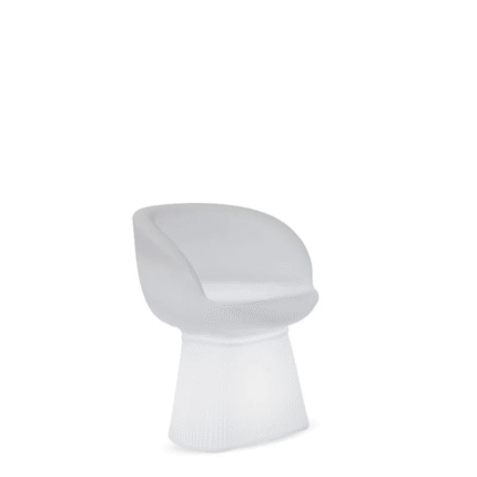כיסא לבן לא מואר