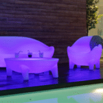 ⁦שולחן מוגן מים סולארי נטען+ שלט⁩ – תמונה ⁦2⁩