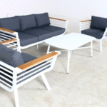 מערכת ישיבה דגם MILANO לבן מבית אדוראדו